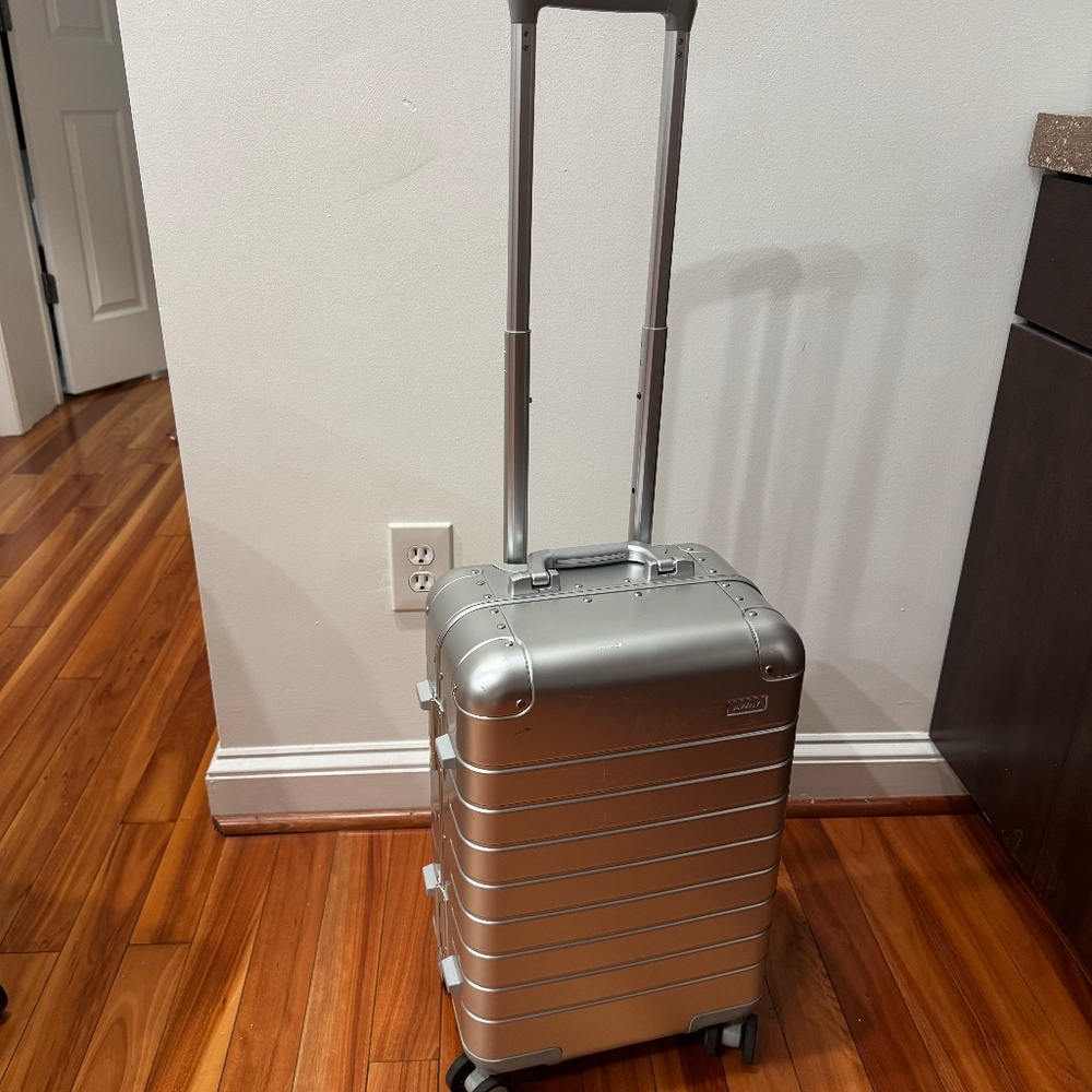 Silver Away Suitcase - The Carry-On: Aluminum Edition